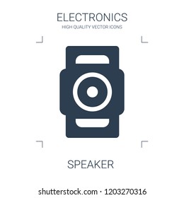 speaker icon. high quality filled speaker icon on white background. from electronics collection flat trendy vector speaker symbol. use for web and mobile