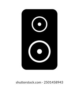 Icono del altavoz ilustrado en el fondo