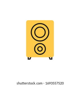 speaker icon illustration modern style design. isolated on white background
