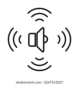Speaker icon illustration trendy style on white background..eps