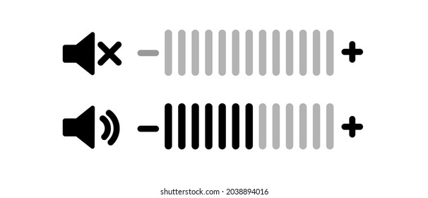 Speaker icon illustration. Volume icon on white background.