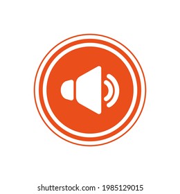 speaker icon inside circle background