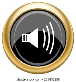Speaker icon. Internet button on white  background. EPS10 Vector. 