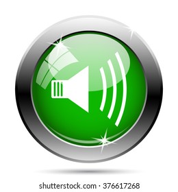 Speaker icon. Internet button on white background. EPS10 vector.