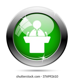 Speaker icon. Internet button on white background. EPS10 vector. 