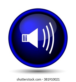 Speaker icon. Internet button on white background. EPS10 vector