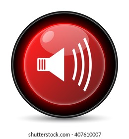 Speaker icon. Internet button on white background. EPS10 vector
