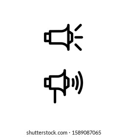 Speaker Icon. Islamic & Ramadan Icon Set Vector Logo Symbol.
