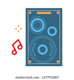 speaker icon- speaker isolated, amplifier illustration- Vector speakers