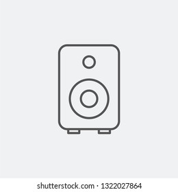 Speaker icon isolated on background. Subwoofer symbol modern, simple, vector, icon for website design, mobile app, ui. Vector Illustration