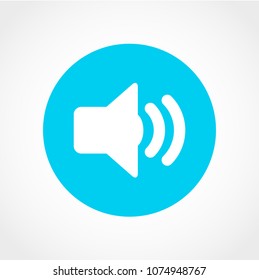 Speaker Icon Isolated on White Background
