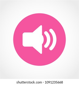 Speaker Icon Isolated on White Background