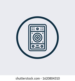 speaker icon isolated on white background from audio and video collection. speaker icon trendy and modern speaker symbol for logo, web, app