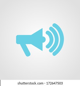 Speaker Icon Isolated on White Background