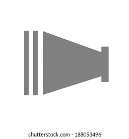 Speaker icon isolated on a white background.