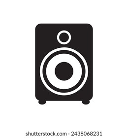 Speaker icon isolated on white background. Vector Illustration.