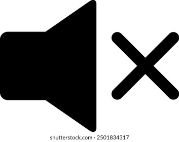 El icono del altavoz aislado en el fondo blanco