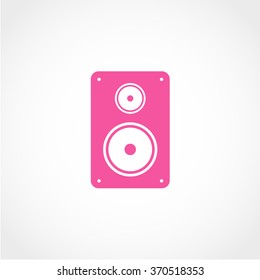 Speaker Icon Isolated on White Background