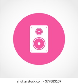 Speaker Icon Isolated on White Background