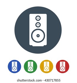 Speaker Icon Isolated on White Background.vector illustration icon