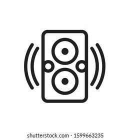 speaker icon, line art design