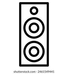 Vektorillustration der Sprechersymbolzeile

