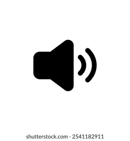 Speaker icon logo design. volume sign and symbol. loudspeaker icon. sound symbol