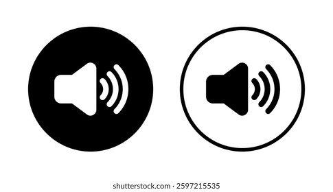 Speaker icon logo design. volume sign and symbol. loudspeaker icon. sound symbol
