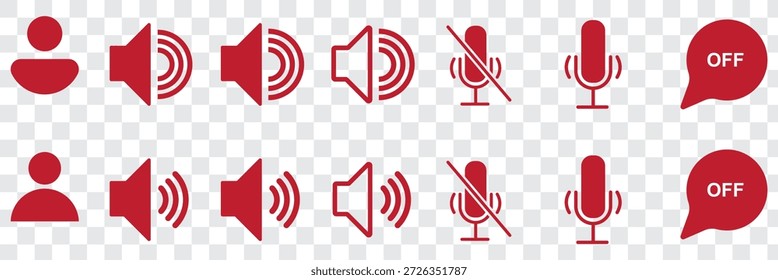 Diseño del logotipo del icono del altavoz. signo y símbolo de volumen. icono del altavoz. símbolo de sonido