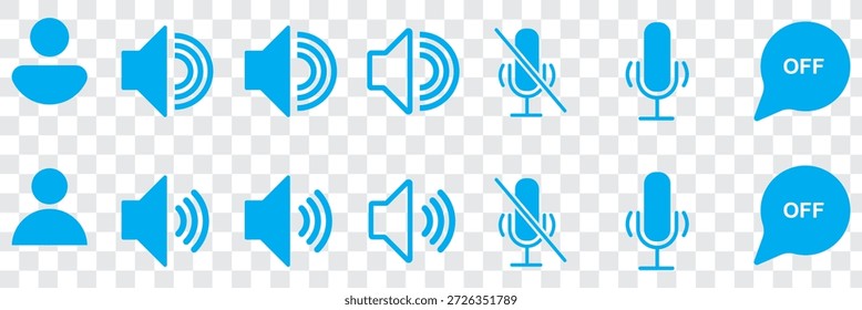 Diseño del logotipo del icono del altavoz. signo y símbolo de volumen. icono del altavoz. símbolo de sonido