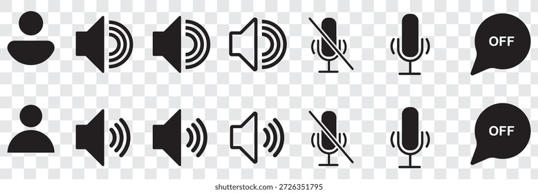 Diseño del logotipo del icono del altavoz. signo y símbolo de volumen. icono del altavoz. símbolo de sonido