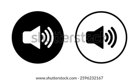 Speaker icon logo design. volume sign and symbol. loudspeaker icon. sound symbol