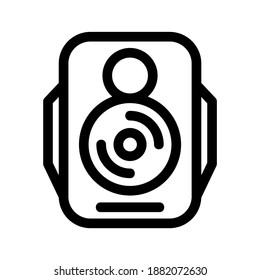 Lautsprechersymbol oder Logo einzeln auf Zeichen, Vektorgrafik - hochwertige Vektorsymbole mit schwarzem Hintergrund
