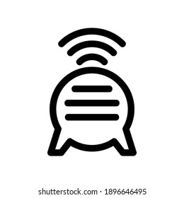 icono de altavoz o logotipo símbolo de signo aislado ilustración vectorial - iconos vectoriales de estilo negro de alta calidad
