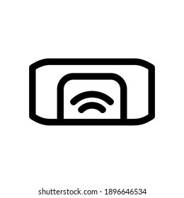 Lautsprechersymbol oder Logo einzeln auf Zeichen, Vektorgrafik - hochwertige Vektorsymbole mit schwarzem Hintergrund
