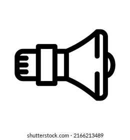 icono de altavoz o logotipo símbolo de signo aislado ilustración vectorial - iconos vectoriales de estilo negro de alta calidad

