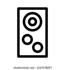 Lautsprechersymbol oder Logo einzeln auf Zeichen, Vektorgrafik - hochwertige Vektorsymbole mit schwarzem Hintergrund
