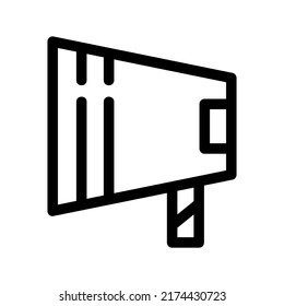 icono de altavoz o logotipo símbolo de signo aislado ilustración vectorial - iconos vectoriales de estilo negro de alta calidad
