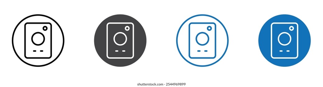 speaker icon Logo sign in thin line outline