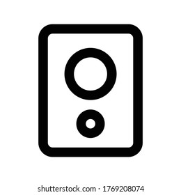 Diseño de ilustraciones de plantillas de logotipos de iconos de altavoz