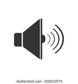 Speaker icon. Londspeaker background vector ilustration.