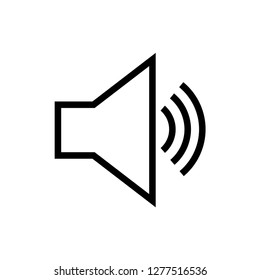 Speaker Icon. Loud, Noise Illustration. Applied as Trendy Symbol for Design Elements, Websites, Presentation and Application - Vector. 