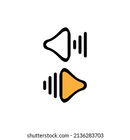 speaker icon. loudspeaker symbol design illustration