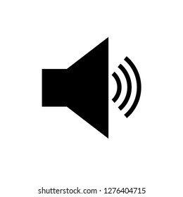 Speaker Icon. Loudspeaker Vector. Noise Sign. Volume Level Symbol.