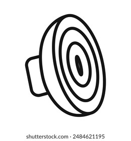 Speaker icon mark in filled style