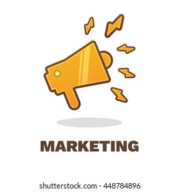Speaker icon. Marketing concept.