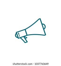 speaker icon, megaphone icon in trendy flat style 