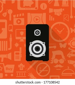 Speaker  icon in minimal style