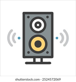 Icono del altavoz en el dispositivo de audio