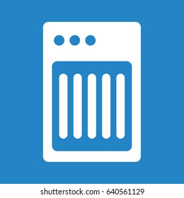 Speaker icon on blue background